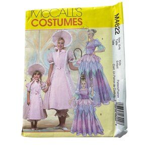 McCalls M4622 Kids Costumes Sewing Pattern Sizes 3-8 Bow Peep Glinda UNCUT